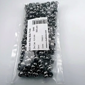Süs Trok 8.5 mm Siyah Nikel Renk Tırnaklı Saç Trok (500 Ad/Paket) TR0011PK