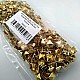 Prong Stud 10 mm Four Legged Pyramid Patterned Yellow Metal Trok (500 pcs / Package) TR0014PKS