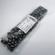 Prong Stud 7.5 mm Swirl Pattern Six Legged Metal Trok Black Nickel (500 pcs / Package) TR0028PK
