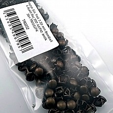 Prong Stud 7,5 mm Four Legged Antique Yellow Metal Trok (500 pcs / Package) TR0032PKA