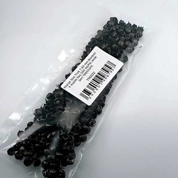 Süs Trok 7,5 mm Antik Sarı Renk Tırnaklı Saç Trok (500 Ad/Paket) TR0032PKA