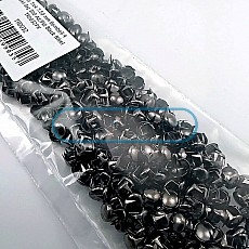 Süs Trok 7,5 mm Siyah Nikel Renk Tırnaklı Saç Trok (500 Ad/Paket) TR0032PKB
