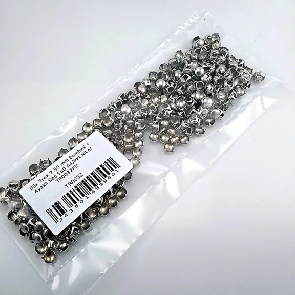 Prong Stud 7,5 mm Four Legged Nickel Metal Trok (500 pcs / Package) TR0032PKN