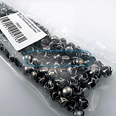 Süs Trok 9,5 mm Siyah Nikel Renk Tırnaklı Saç Trok (500 Ad/Paket) TR0034PKB