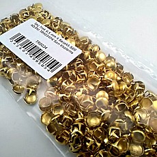 Prong Stud 9,5 mm Four Legged Yellow Metal Trok (500 pcs / Package) TR0034PKS