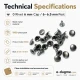 0 Rivet 6 mm Kapak - 1000 Adet R0006, 6-6,5 mm Bacak Saç Malzeme Perçin