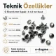 0 Rivet 6 mm Kapak - 1000 Adet R0006, 6-6,5 mm Bacak Saç Malzeme Perçin