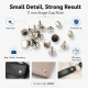 11 mm (0.43") Cap Standard Post Steel Single Cap Rivet - 250 Pieces R0007 for secure fastening of thick materials