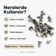 33 Rivet 7 mm Kapak - 7-7,5 mm Bacak Saç Malzeme Perçin - 1000 Adet R00033, metal perçin, çanta, kemer, mont için ideal