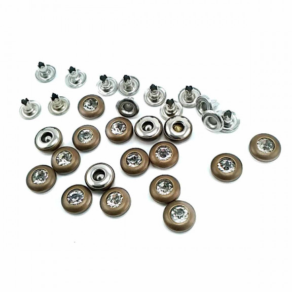 9 mm 14 L  Rhinestone Rivet (250 pcs / Package) R0014