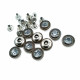 Glass Stone Edges Patterned Rivet 12 mm 20 length R0021