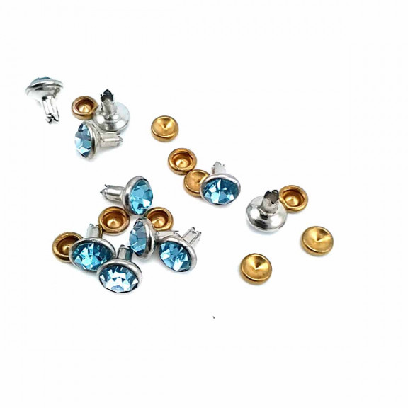 8 mm 12 L  Rhinestone Rivet R0024
