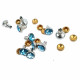 8 mm 12 L  Rhinestone Rivet R0024