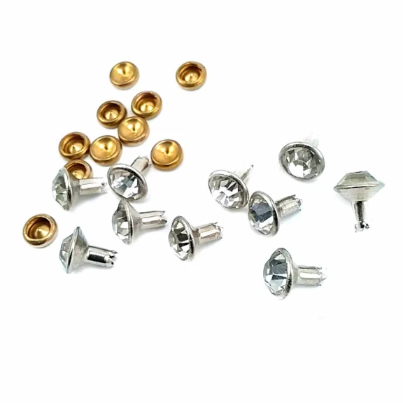 Cam Taşlı Sade Rivet 8 mm 12 boy R0027