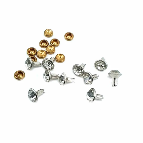 Cam Taşlı Sade Rivet 8 mm 12 boy R0027
