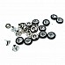 Cam Taşlı Saç Rivet 10 mm 16 boy ( 250 Ad/Paket ) R0028