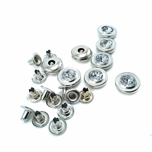 Cam Taşlı Sade Rivet 12 mm 20 boy R0033