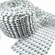 Gümüş Renkli Plastik Şerit Süsleme SRT0001