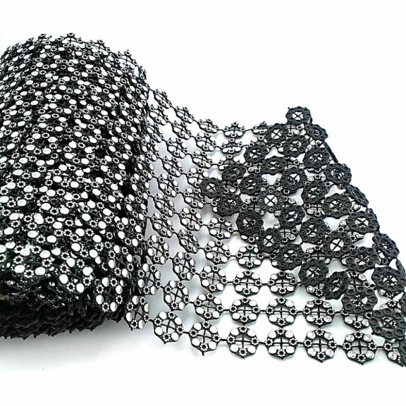 Çiçek Tasarımlı Taşlı Plastik Süs SRT0002