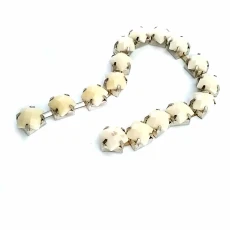 Kare Sarı Taşlı Şerit Zincir SRT0028