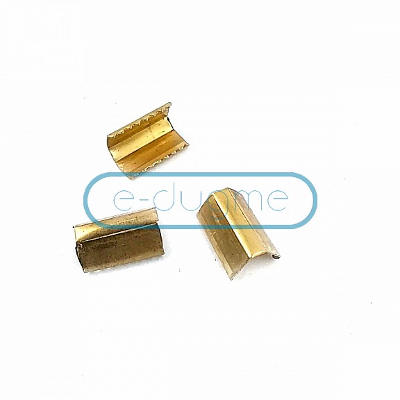14mm x 9mm Cord End Clamping Piece Metal T0012