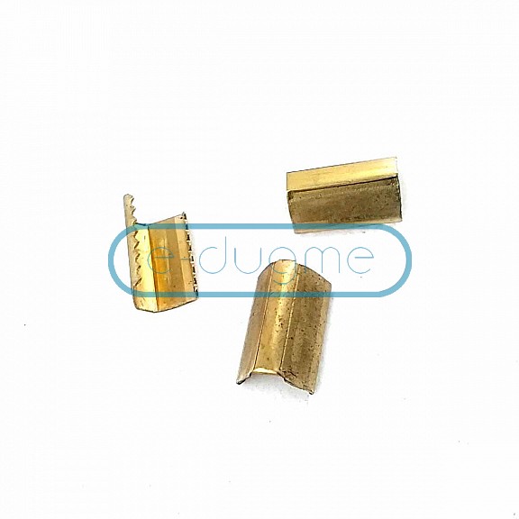 14mm x 9mm Cord End Clamping Piece Metal T0012