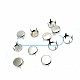 9.50 mm Ornament Stud Flat Coin Shaped Four Prong Brass Stud (250 Pcs/Pack) TR0006