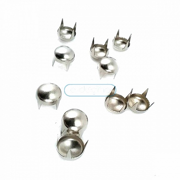 Ornamental Prong Studs Brass 8.50 mm 4-legged Slightly Convex (250 Pcs/Pack) TR0011