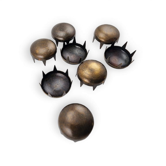 Prong Stud 17. 50 mm Round Spike Rivet Studs Spots (250 pcs / Package) TR0017
