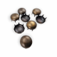 Prong Stud 17. 50 mm Round Spike Rivet Studs Spots (250 pcs / Package) TR0017
