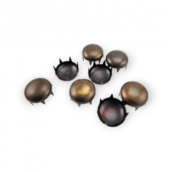 Prong Stud 17. 50 mm Round Spike Rivet Studs Spots (250 pcs / Package) TR0017