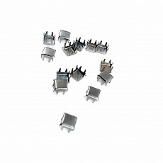 Studs 6 mm With Prong Square Metal  (250 pcs/pck) TR0026