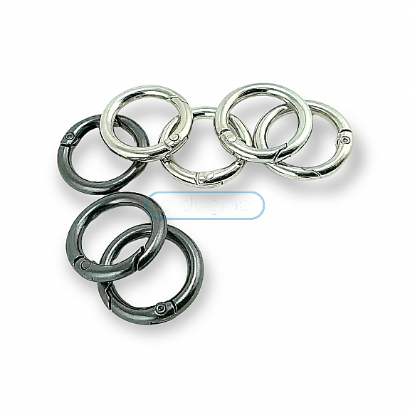 1,5 cm Closing Clamp - Spring Ring - Key Chain Ring T0048