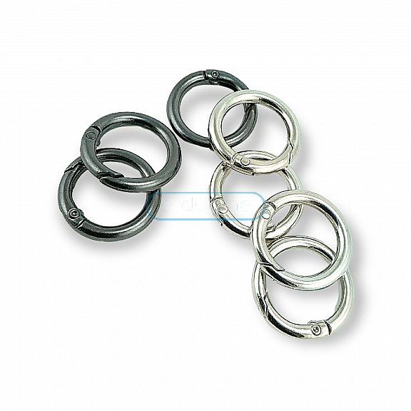 1,5 cm Closing Clamp - Spring Ring - Key Chain Ring T0048