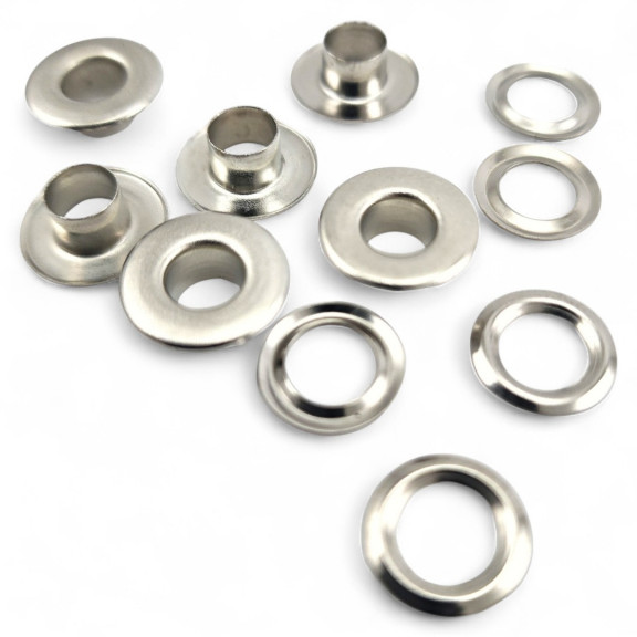 Flat Eyelet Wide 1/4"  Brass 6,2 mm (500 Pcs/Pack) ERDG0004PR