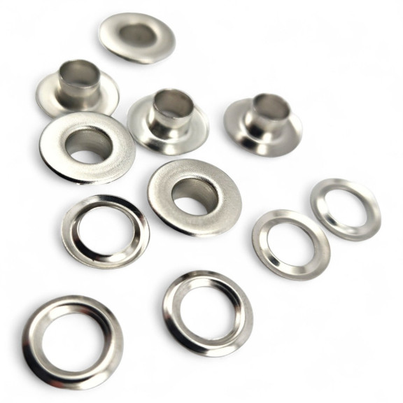 Flat Eyelet Wide 1/4"  Brass 6,2 mm (500 Pcs/Pack) ERDG0004PR