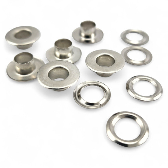 Flat Eyelet Wide 1/4"  Brass 6,2 mm (500 Pcs/Pack) ERDG0004PR