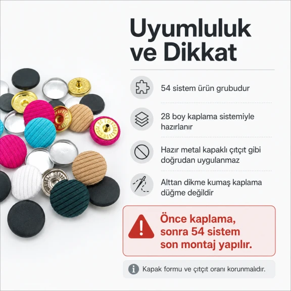 28 boy 17 mm kumaş kaplama çıtçıt düğme, ceket, kaban ve elbise gibi ürünlerde kullanıma uygun dekoratif kapama aksesuarı