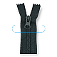 14 cm #5 5,51" Nylon Coil Jacket Zipper Close End ZPS0014T10
