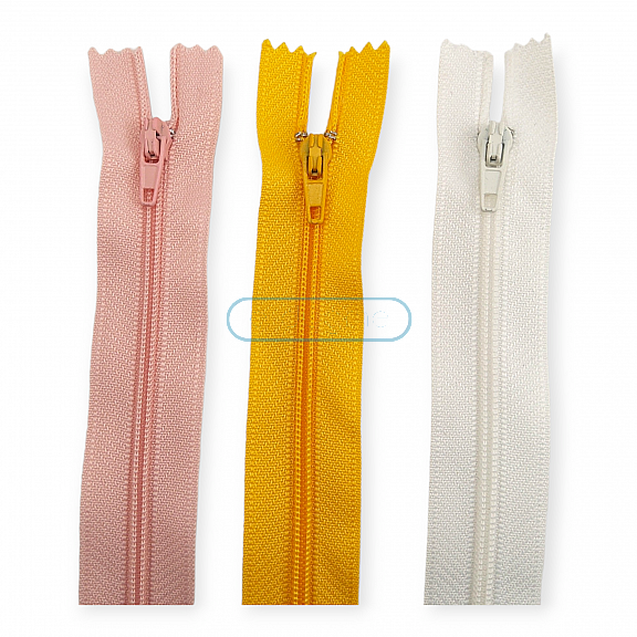 16 cm #3 6,30" Nylon Coil Zipper For Pant and Skirts Close End ZPS0016T5