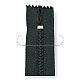 20 cm #5 7,90" Nylon Coil Jacket Zipper Close End ZPS0020T10