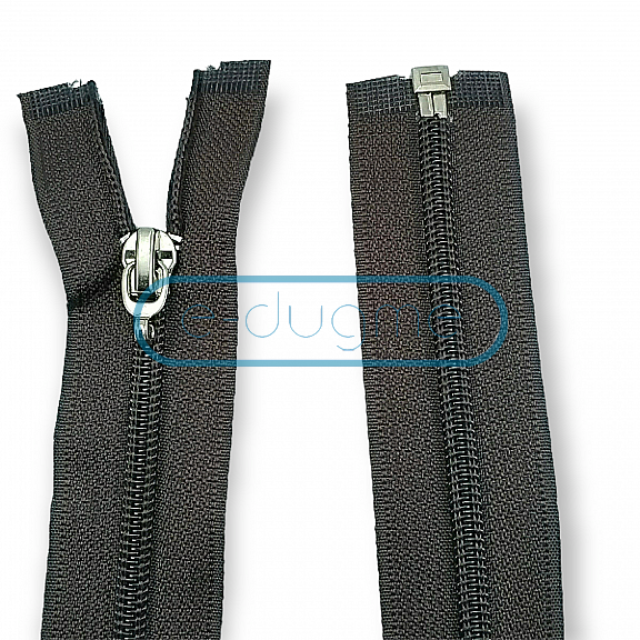 100 cm #5 39,37" Nylon Coil Jacket Zipper Open End - Separating ZPS0100T10