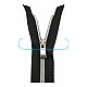 55 cm #5 21,66" Nylon Coil Metallic Teeth Jacket Zipper Open End - Separating ZPSM0055T10