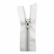 60 cm #5 23,62" Nylon Coil Metallic Teeth Jacket Zipper Open End - Separating ZPSM0060T10