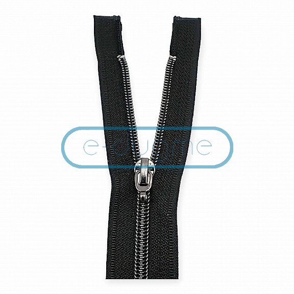 70 cm #5 27,55" Nylon Coil Metallic Teeth Jacket Zipper Open End - Separating ZPSM0070T10