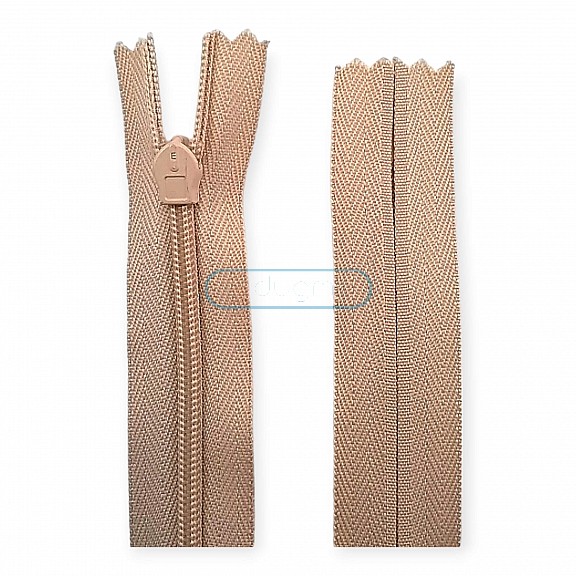 Hidden Zipper 60 cm 23.60" Cloth Cream 362 Closed End ZP6013PROMO