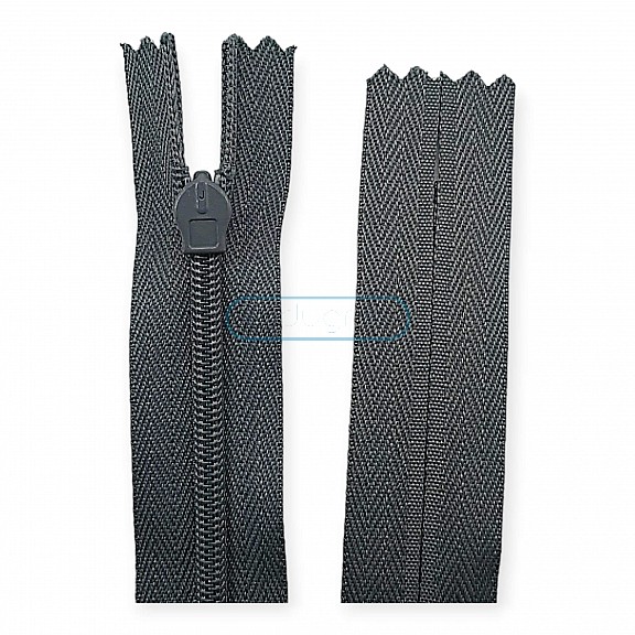 Hidden Zipper 60 cm 23.60" Cloth Grey 538 Closed End ZP6015PROMO