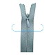 Hidden Zipper 60 cm 23.60" Cloth L. Grey 444 Closed End ZP6016PROMO