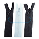 35 Cm #3 13,78" Hidden Zipper Tulle White Dress and Skirt Zipper ZPG0035TULPROMO