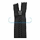 55 cm #5 21,66" Aquaguard Nylon Water-Repellent Jacket Zipper Open End - Separated ZPW0055T10